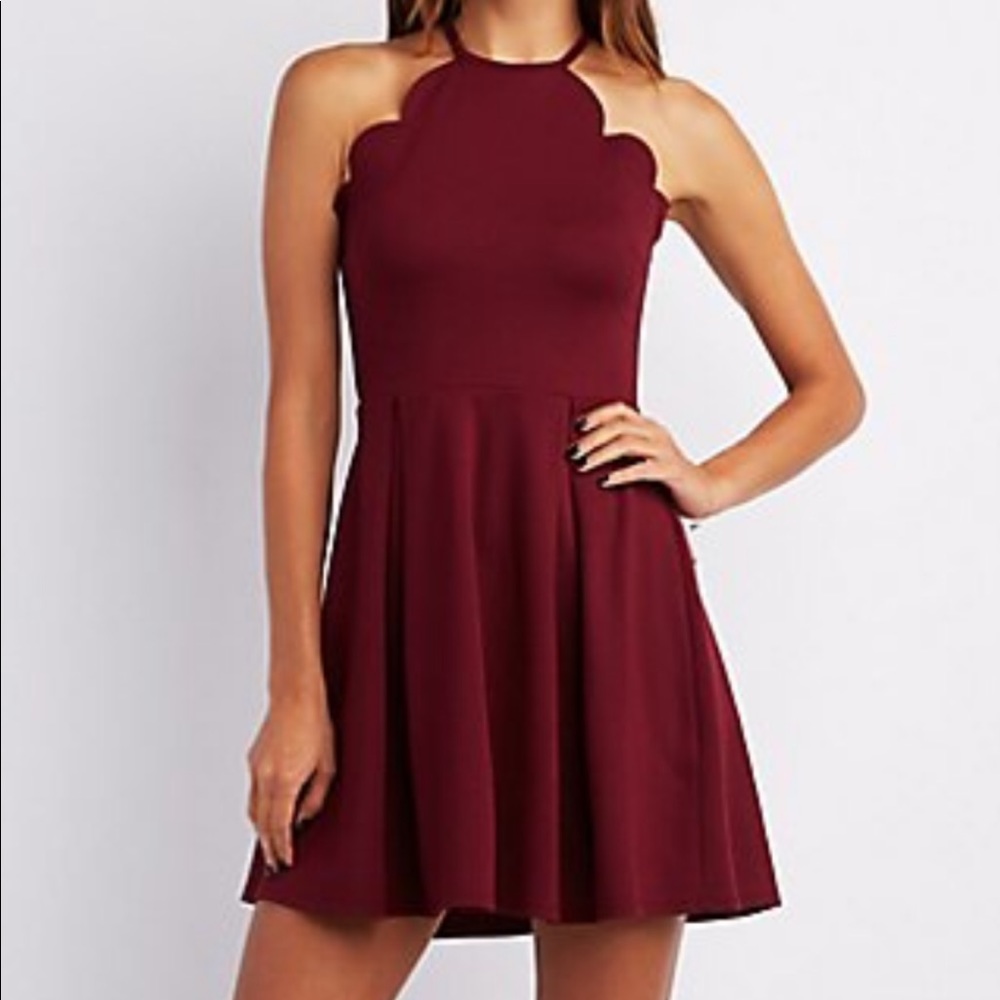 Charlotte Rousse mini dress maroon WORN ONCE